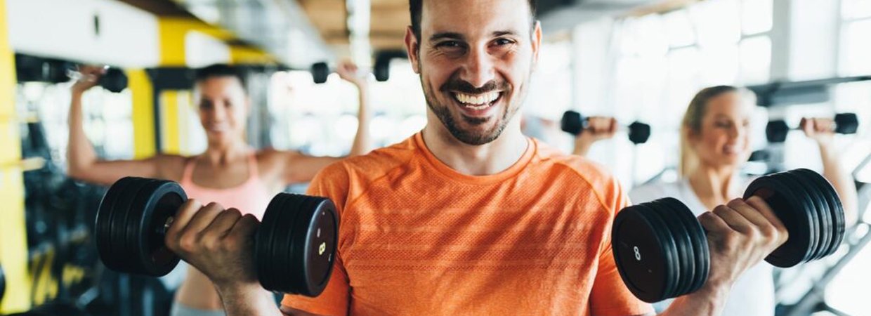 Samen trainen met gewichten; bestaande sfeerfoto van CivitaS
